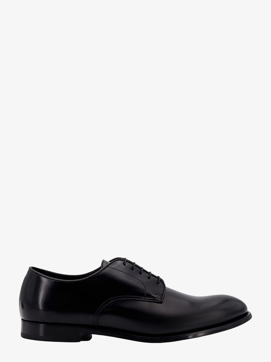 Lace-Up Shoes Patent Leather Black