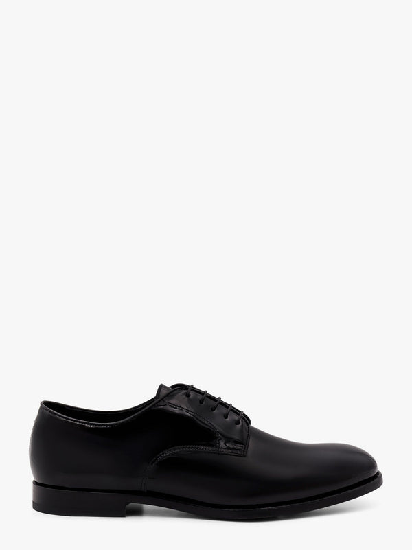 Lace-Up Patent Leather Shoes Black