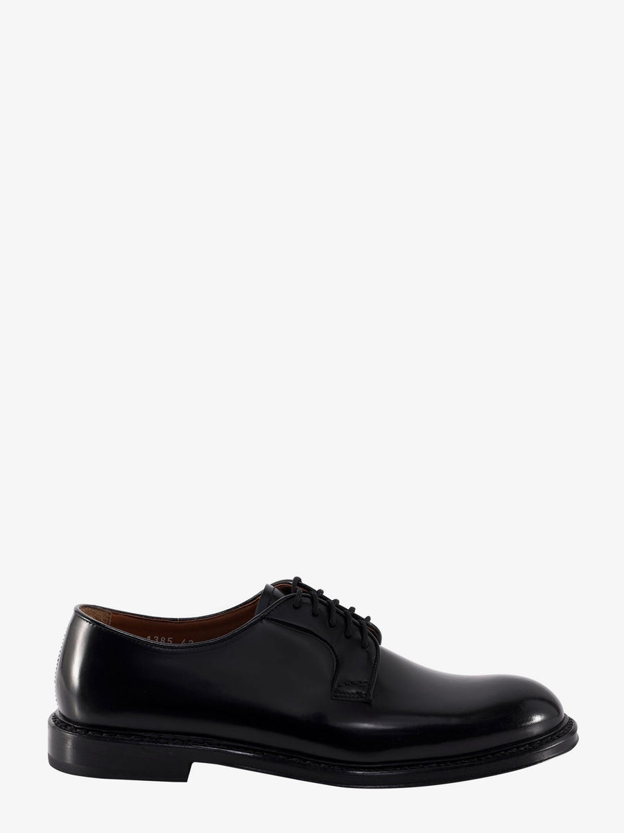 Leather Lace-Up Shoes Black