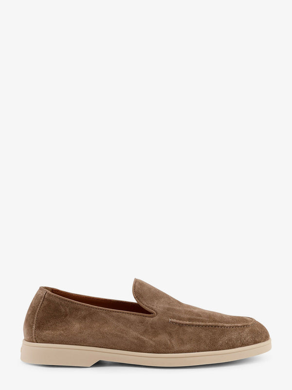 Reverse Suede Loafers Beige