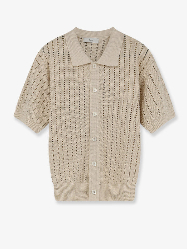 Cardigan Openwork Cotton Beige