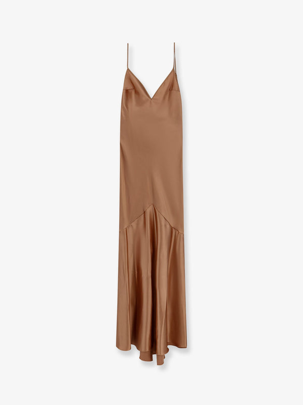 Dress Satin Pink Polyester