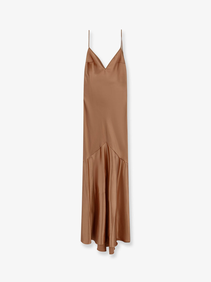 Dress Satin Pink Polyester