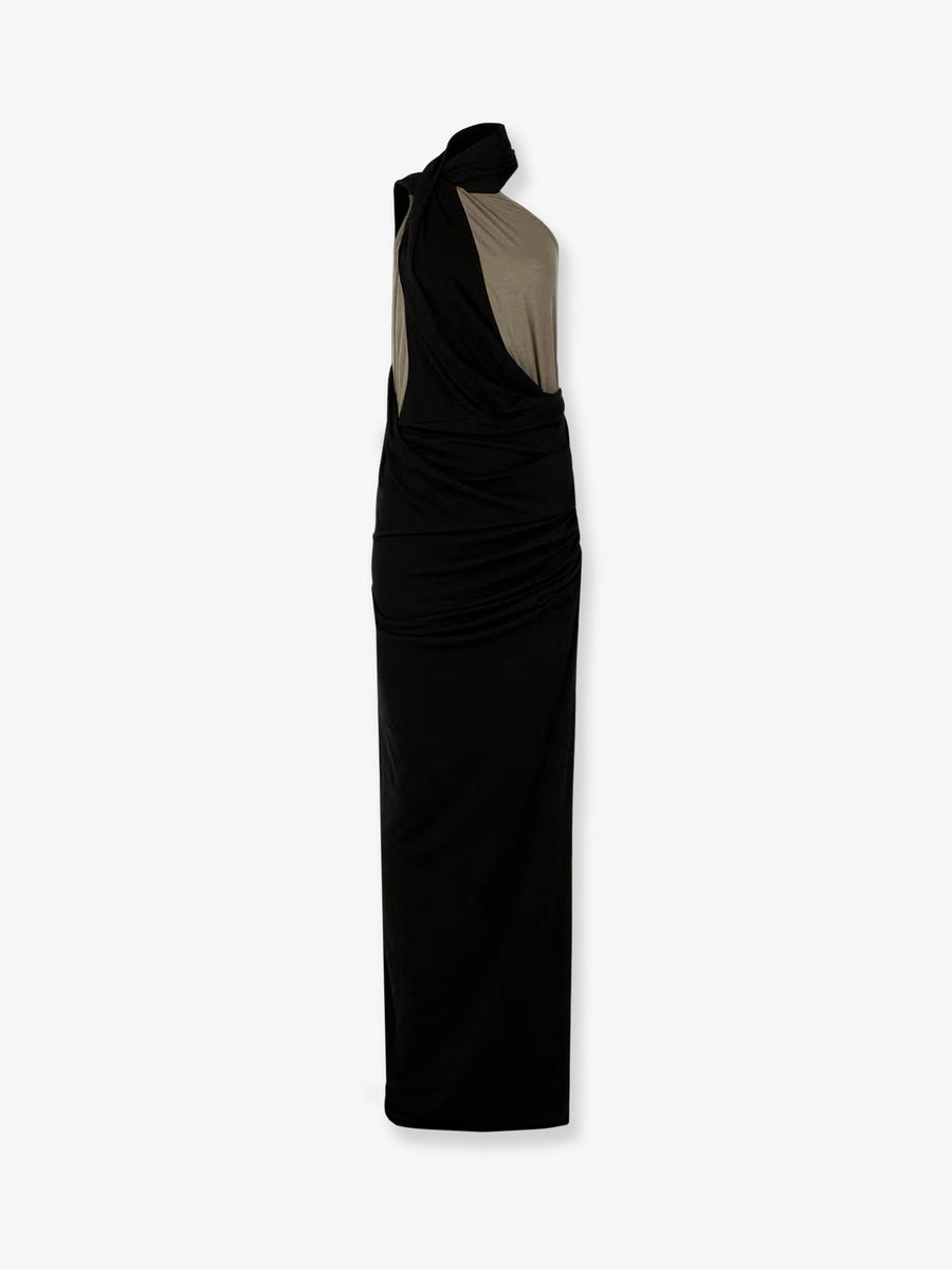 Long Dress Black Cotton