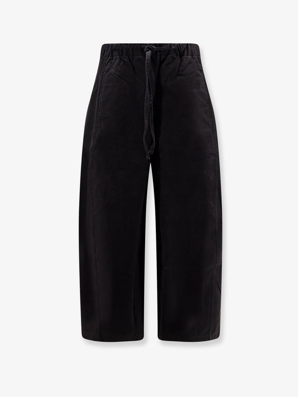 Cotton Trousers Black