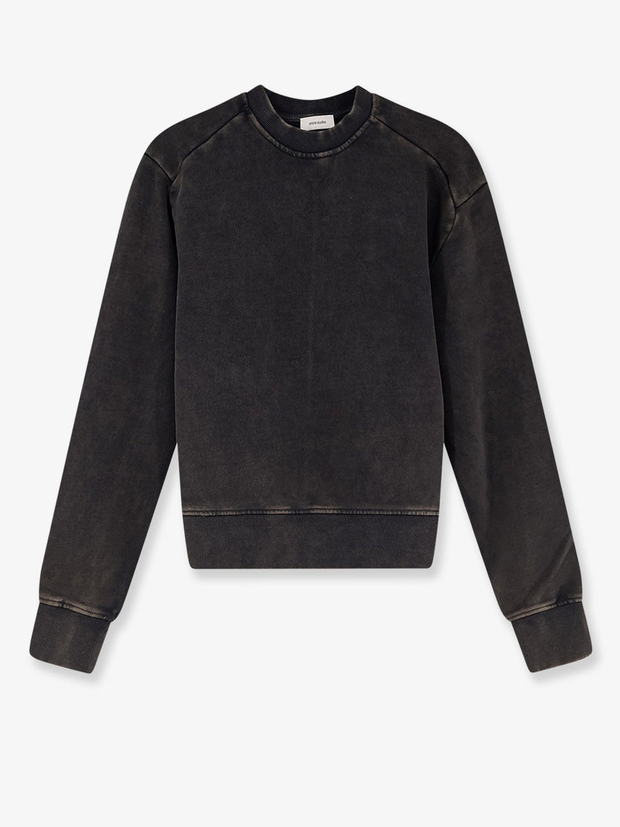 Pod Crew Cotton Sweatshirt Black Sweatshirts