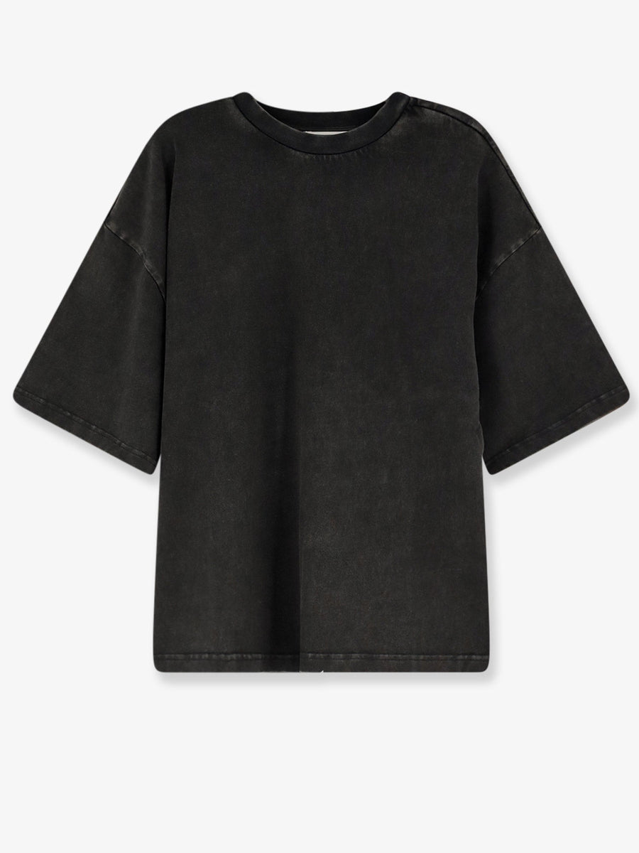 Heavy Boxy Tee Black Cotton T-shirts & Jerseys