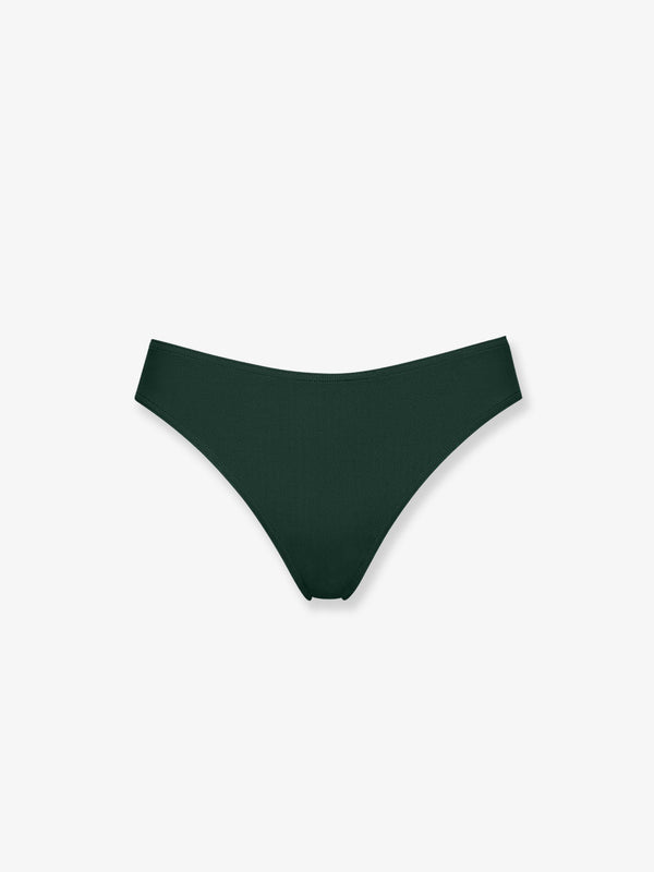 Bikini Bottom Coulisse Nylon Green Polyamide Swimwear