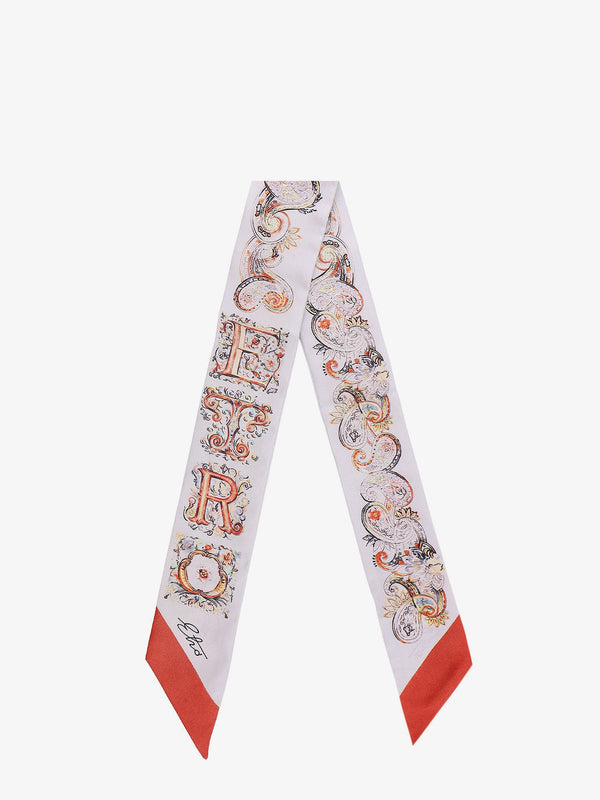 Silk Bandeau With Paisley Print Scarf