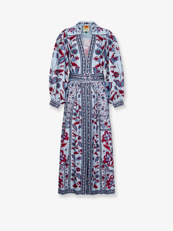 Marcelle Maxi Dress Blue Rayon
