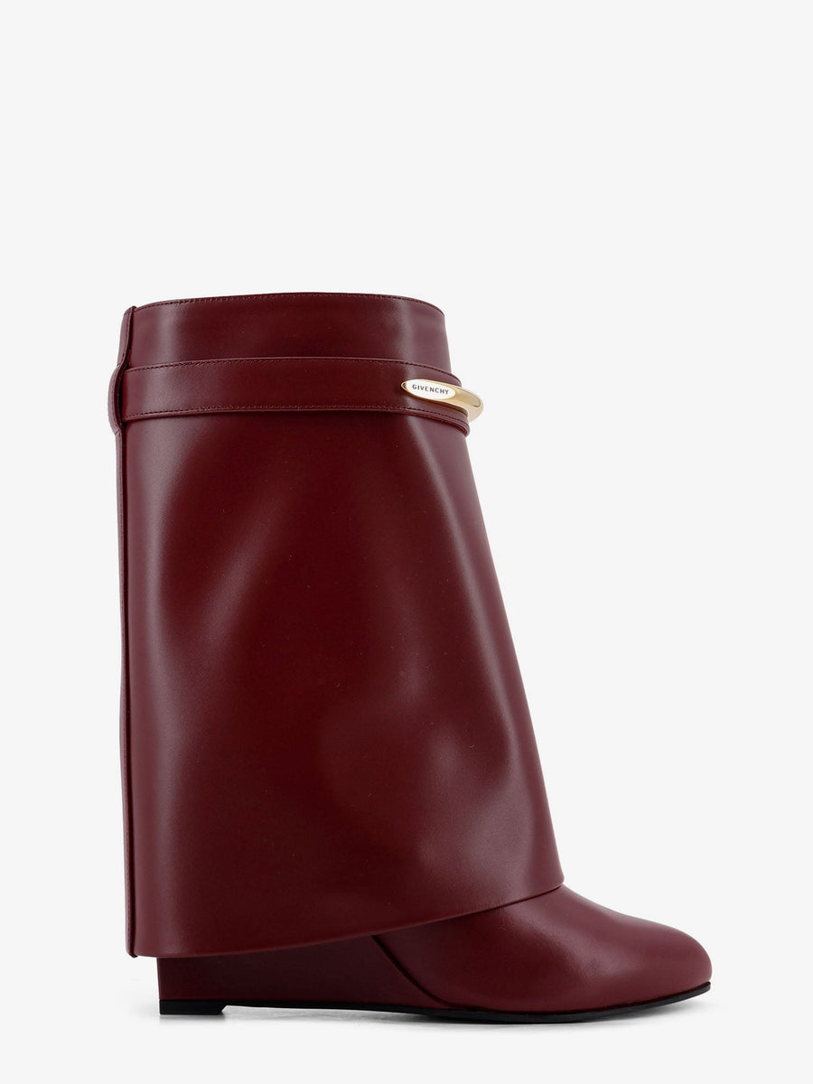 Shark Leather Boots Red