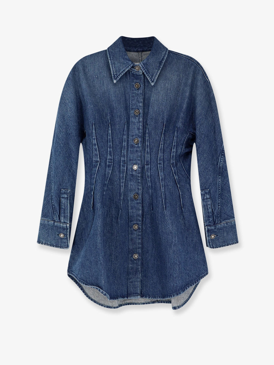 Denim Chemisier Dress Blue Cotton