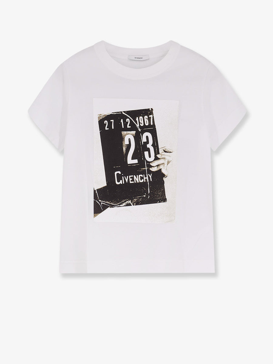 Cotton T-Shirt With Front Print White T-shirts & Jerseys