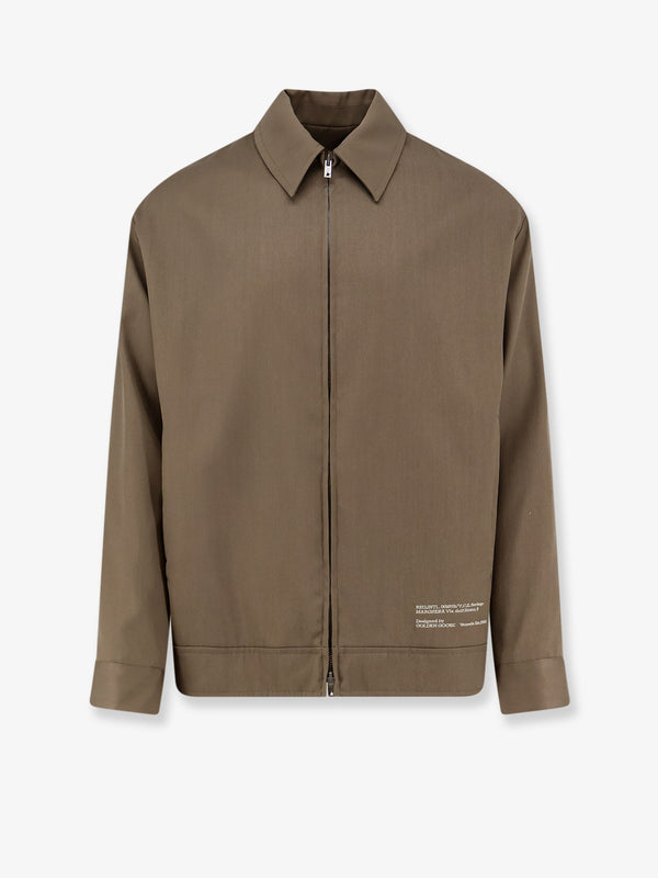 Jacket Wool And Cotton, Green