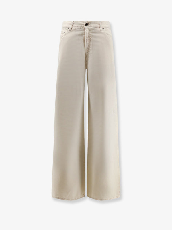 Trousers Beige Cotton