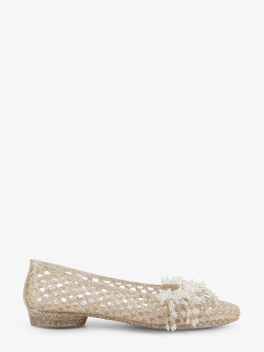 Ballerina Flats Demi Pvc Gold Shoes
