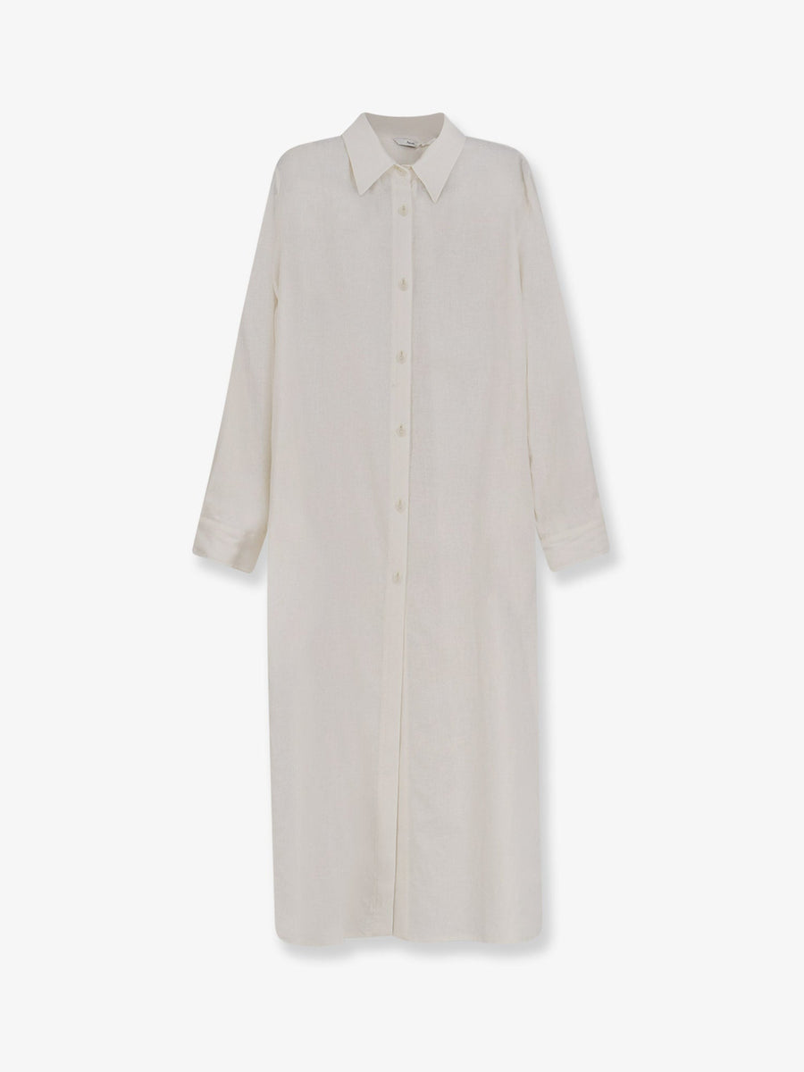 Chemisier Dress White Linen