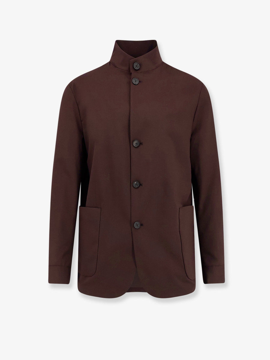 Jacket Casalvecchio Brown Wool-Blend Polyester