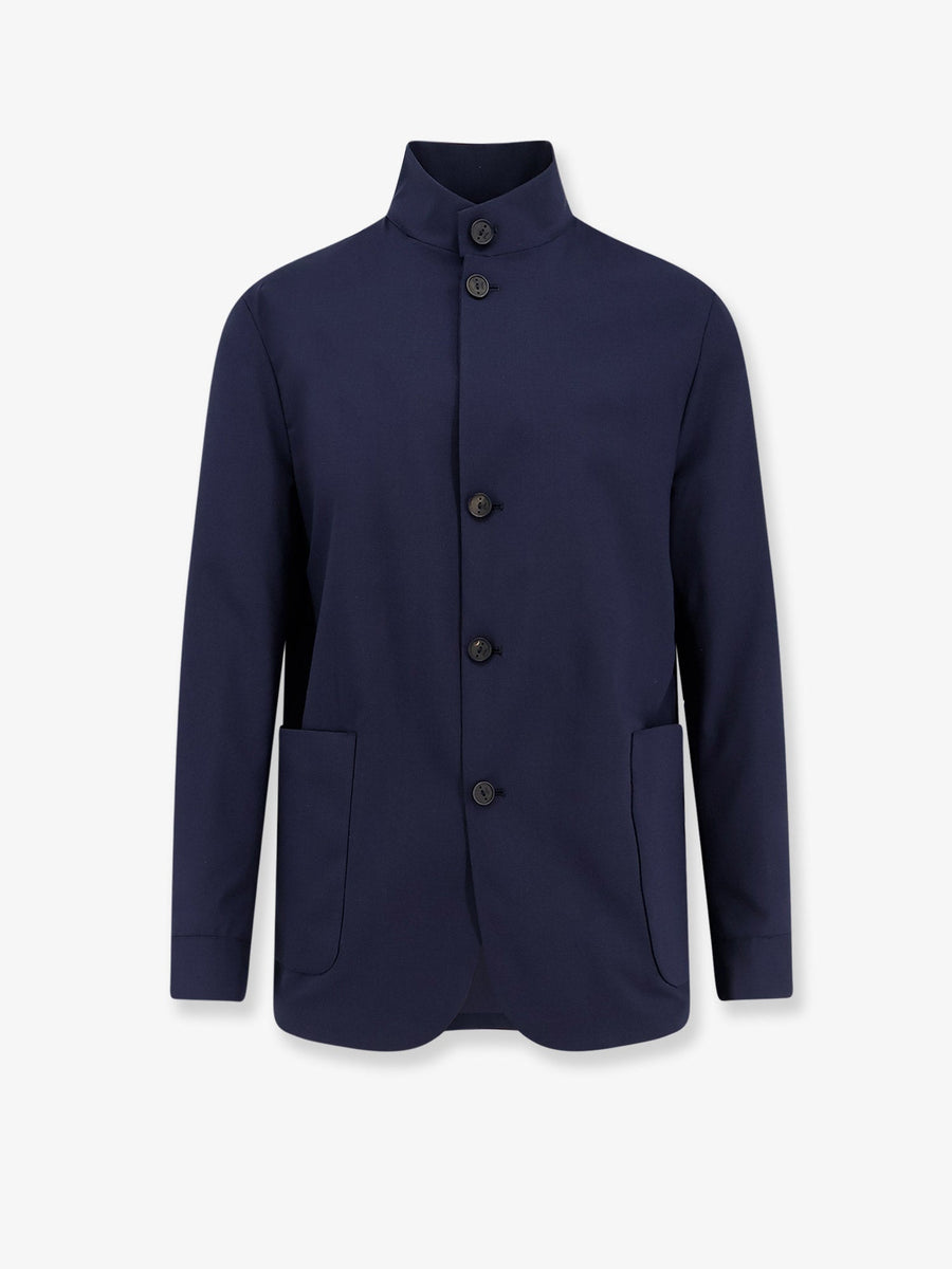 Jacket Casalvecchio Blue Wool-Blend Polyester