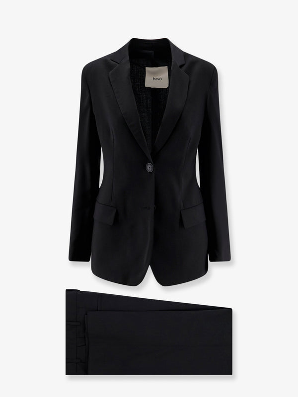 Suit Black Virgin Sheeps Wool Sheep's Dress