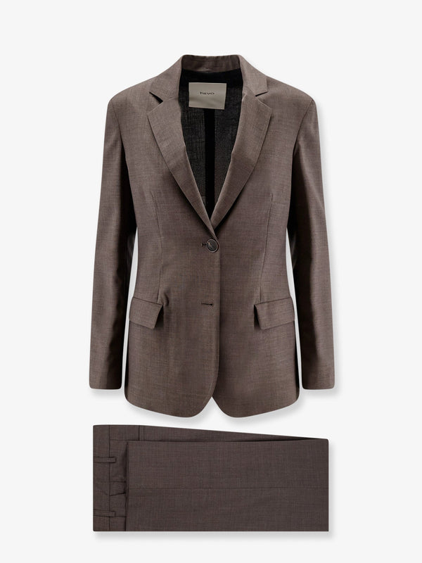 Suit Frigole Brown Virgin Sheep's Wool Dress