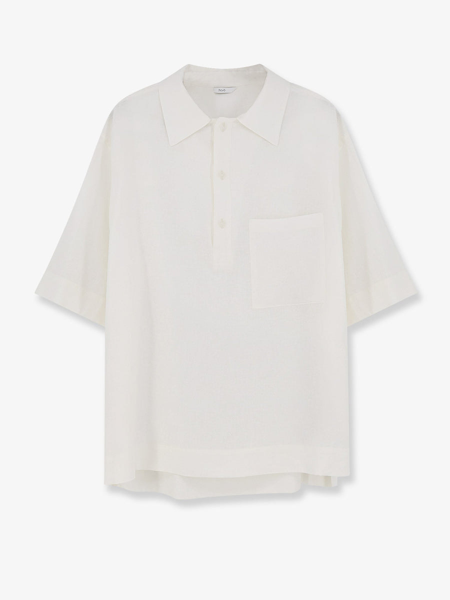 Shirt Montursi White Linen-Viscose