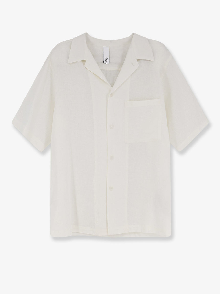 Shirt Linen-Blend White