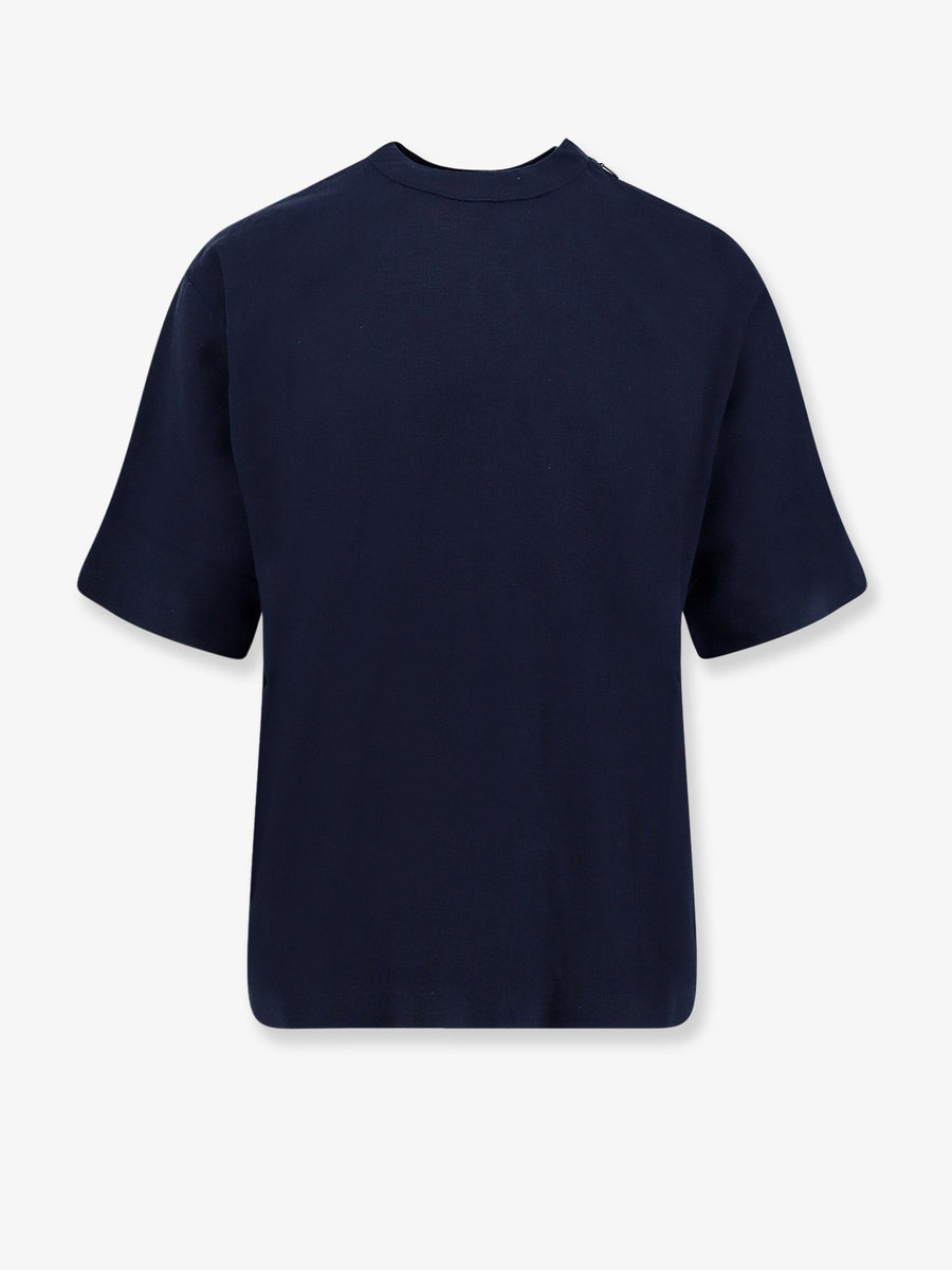 T-Shirt Ripalta Linen-Blend Blue T-shirts