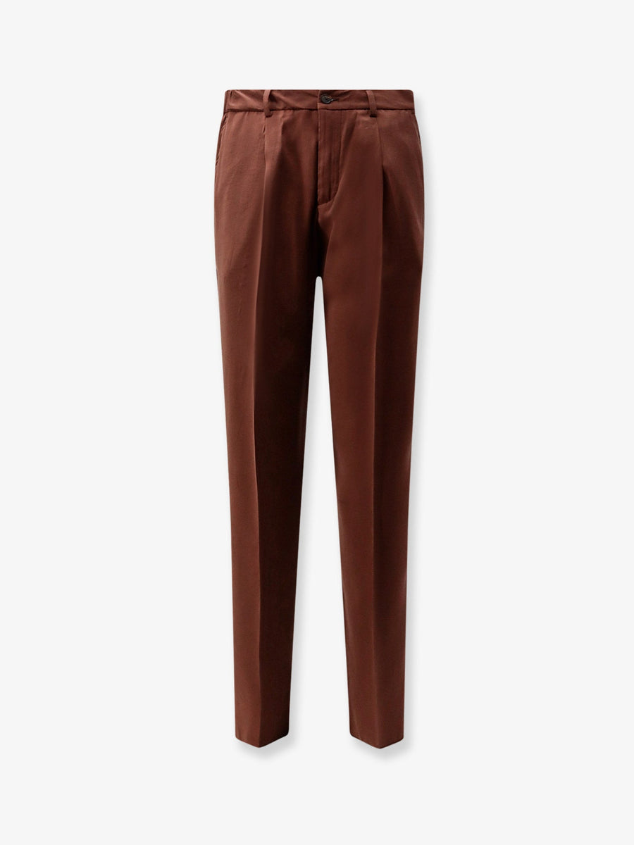 Trousers Torre Canne Brown Modal