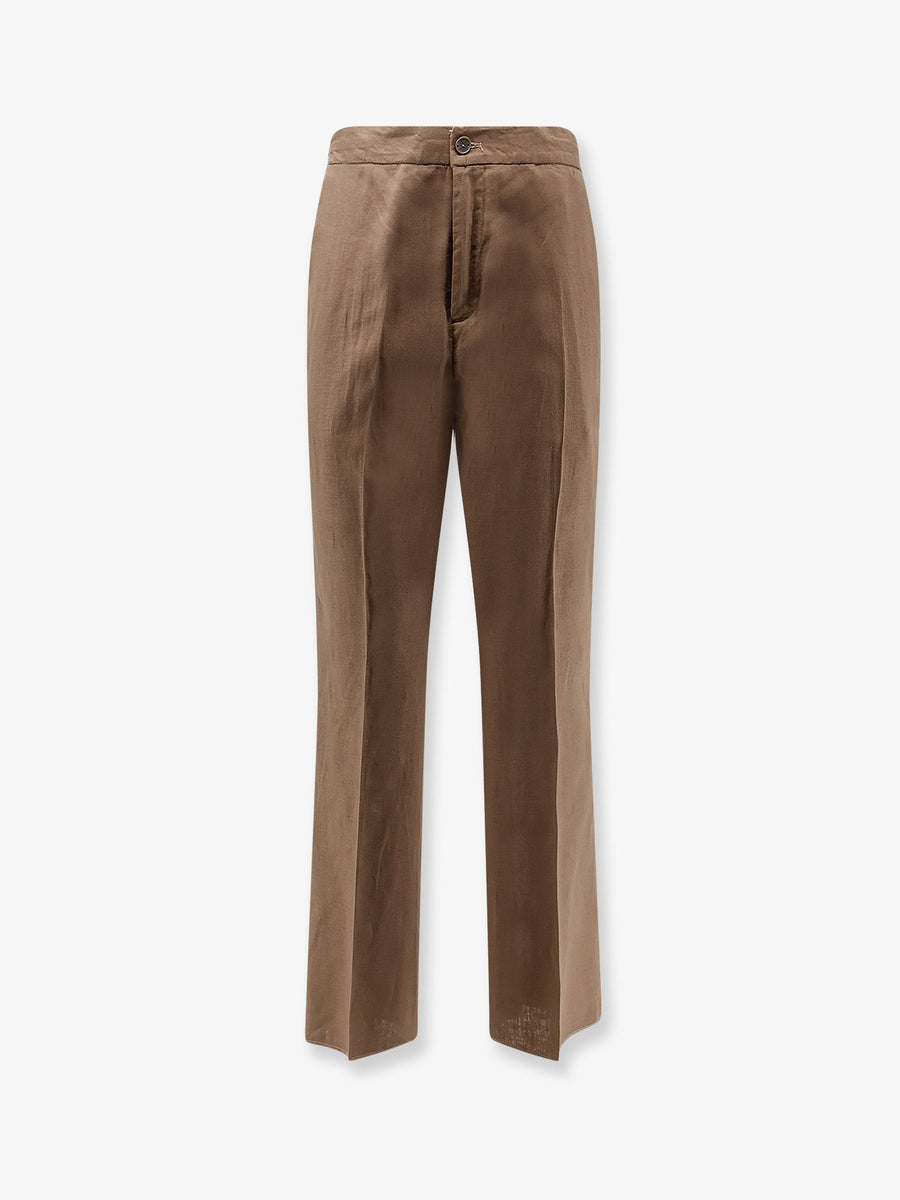 Trousers Torre Chianca Brown Linen