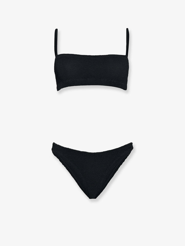 Bikini Original Crinkle Black Polyamide Swimwear
