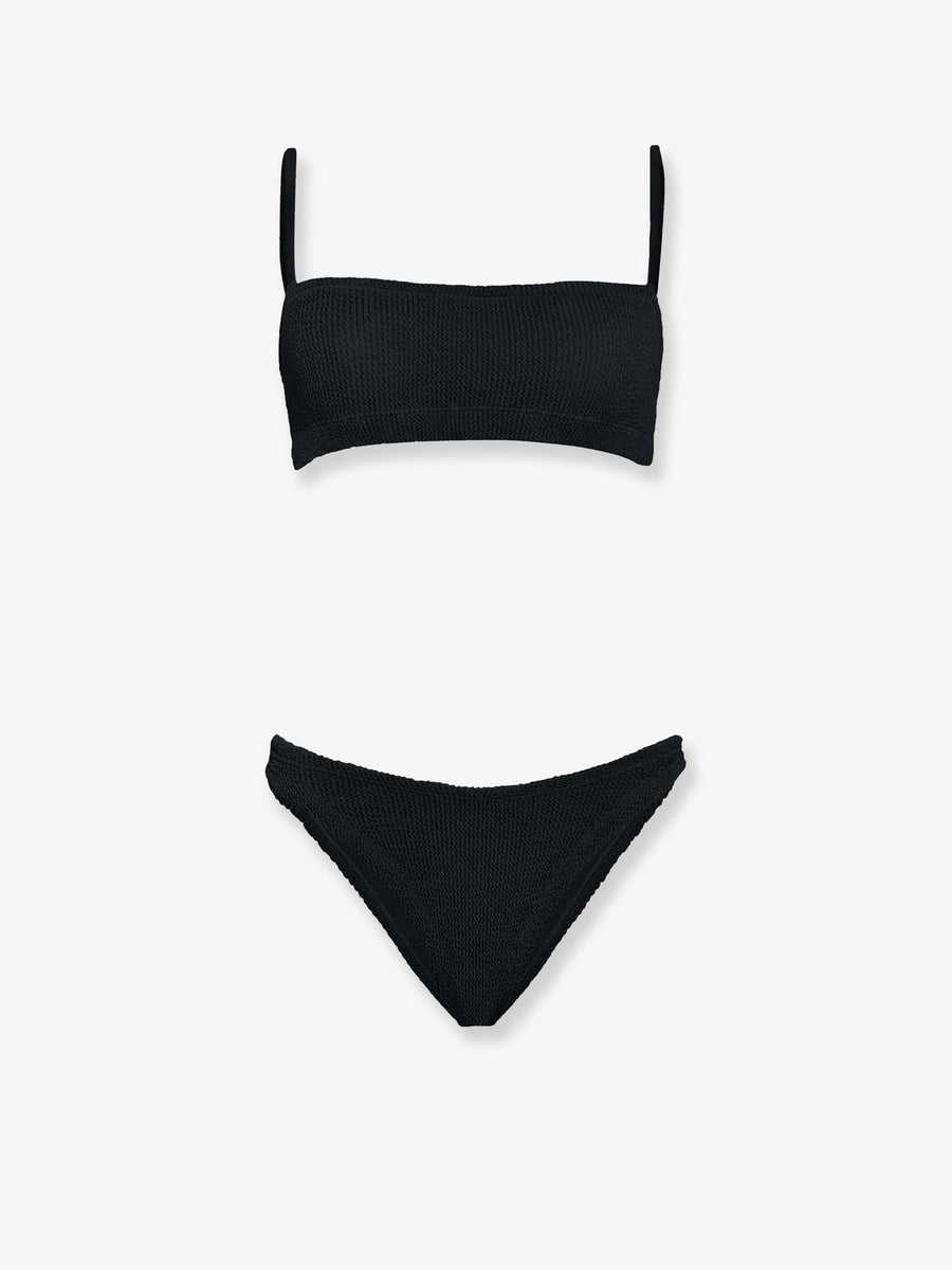 Bikini Original Crinkle Black Polyamide Swimwear