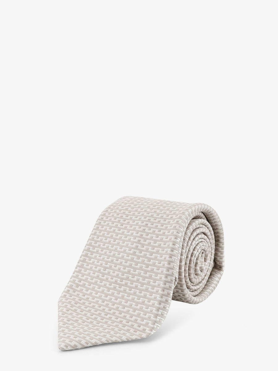 Silk Tie Beige Ties & Bow