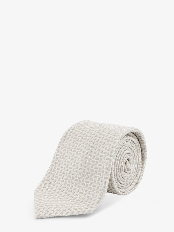 Silk Tie Beige Ties & Bow