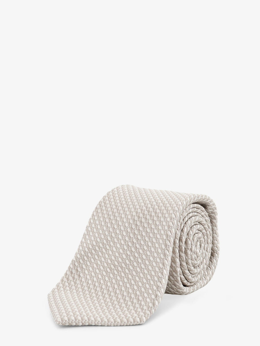 Silk Tie Beige Ties & Bow