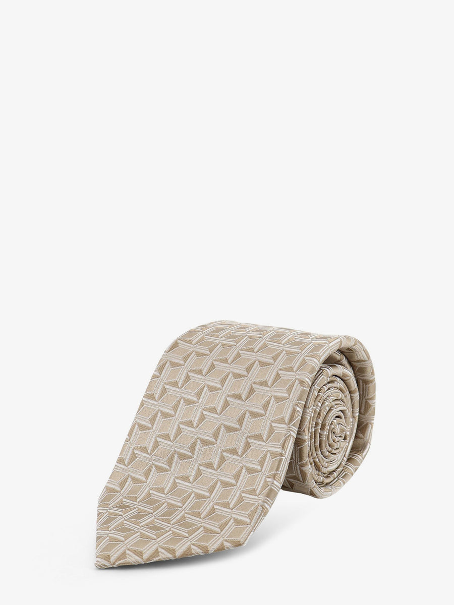 Silk Tie Beige Ties & Bow