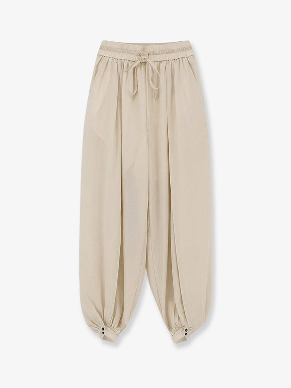 Cotton Trousers Beige