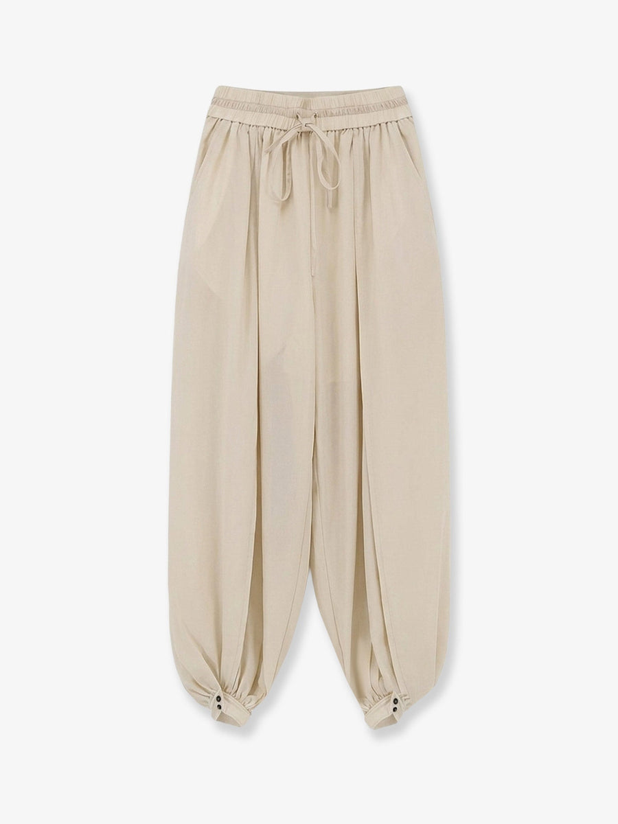 Cotton Trousers Beige