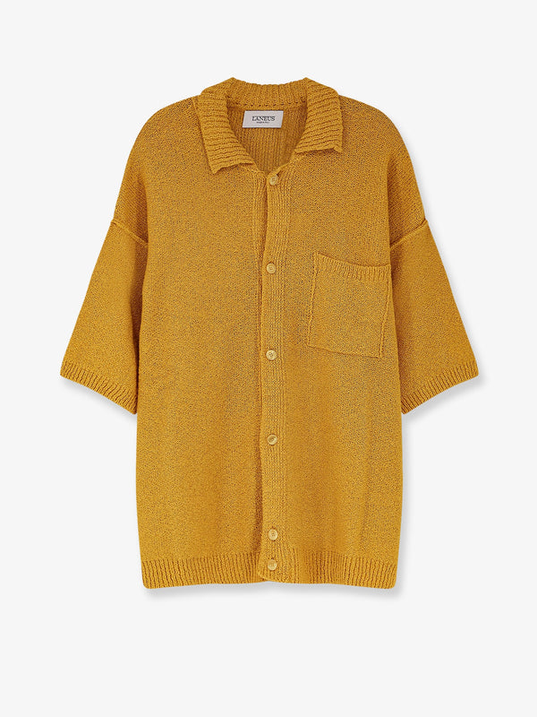 Cotton, Cashmere And Silk Blend Shirt Yellow