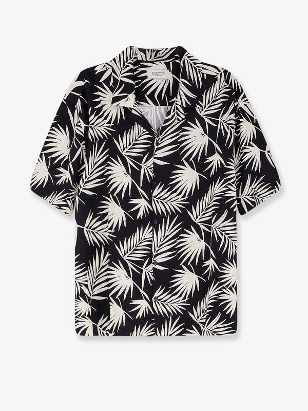 Printed Viscose Shirt Black