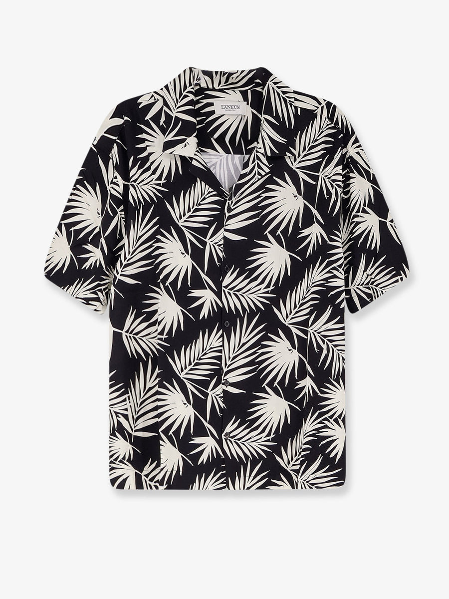 Printed Viscose Shirt Black