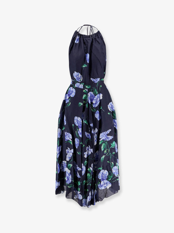 Dress Plumeria Ramie Blue