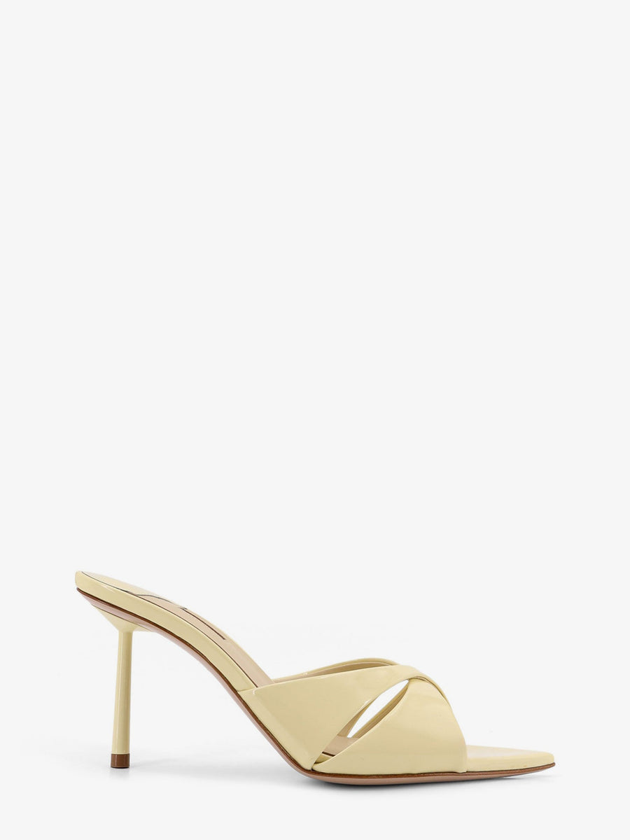 Shirley Patent Leather Sandals Beige