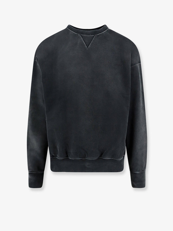 Sweatshirt Crew Neck Grey Cotton Sweatshirts