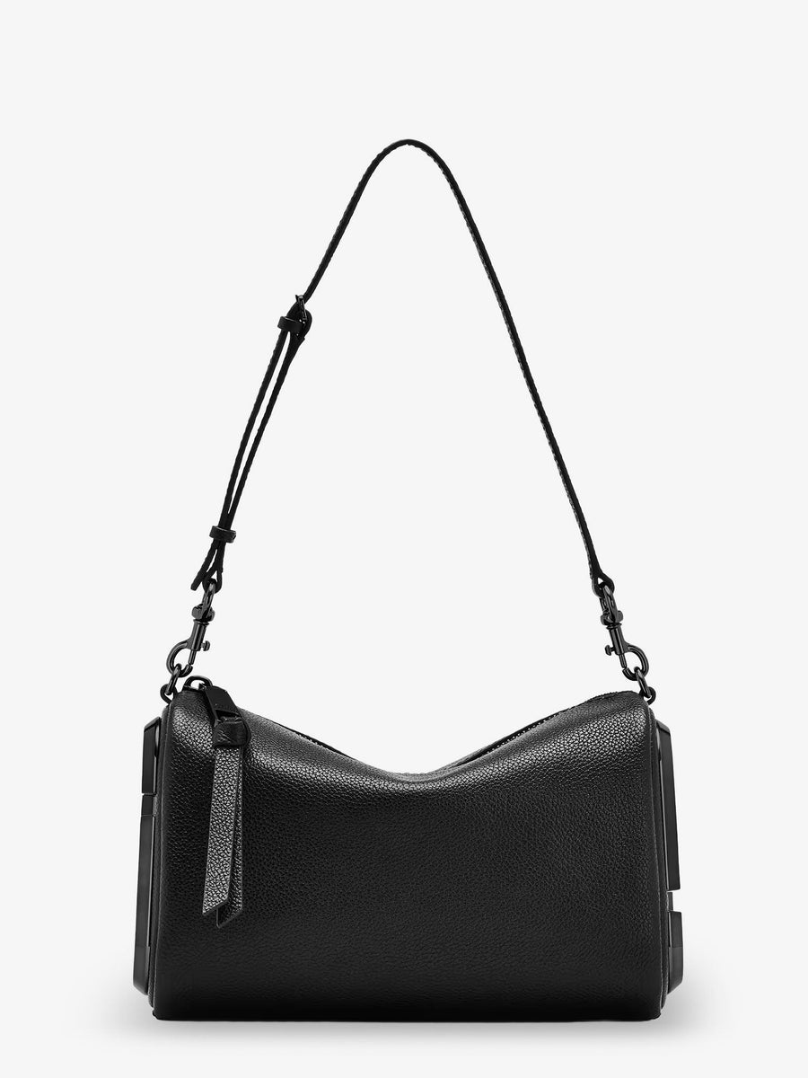 Shoulder Bag Black Leather