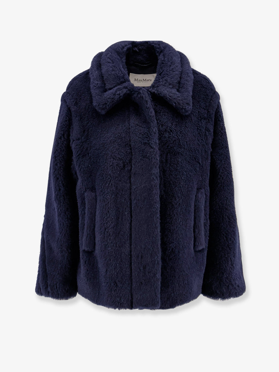Fur Jacket Alpaca-Wool Blue