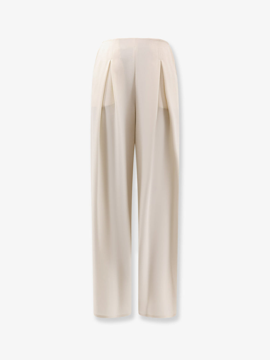 Silk Trousers White