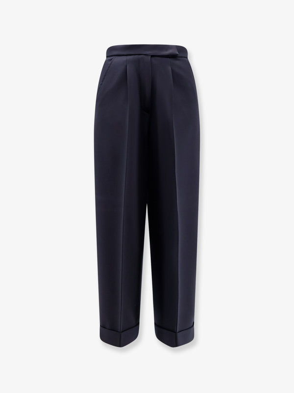 Virgin Wool Trousers Blue