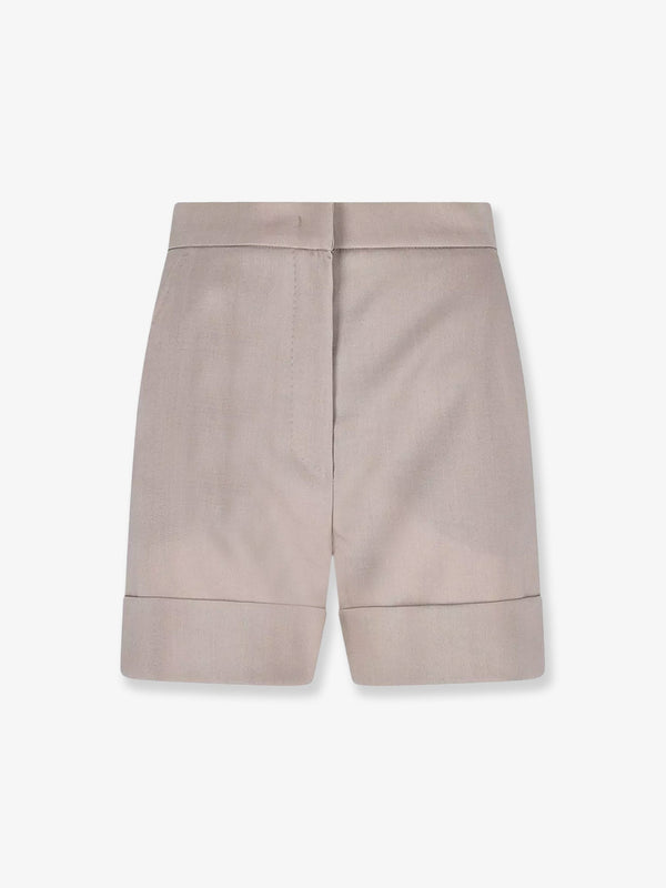 Bermuda Shorts Virgin Wool And Mohair Pink