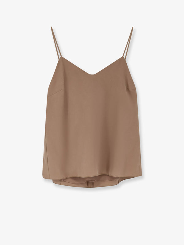 Silk Munghia Top Beige T-shirts & Jerseys